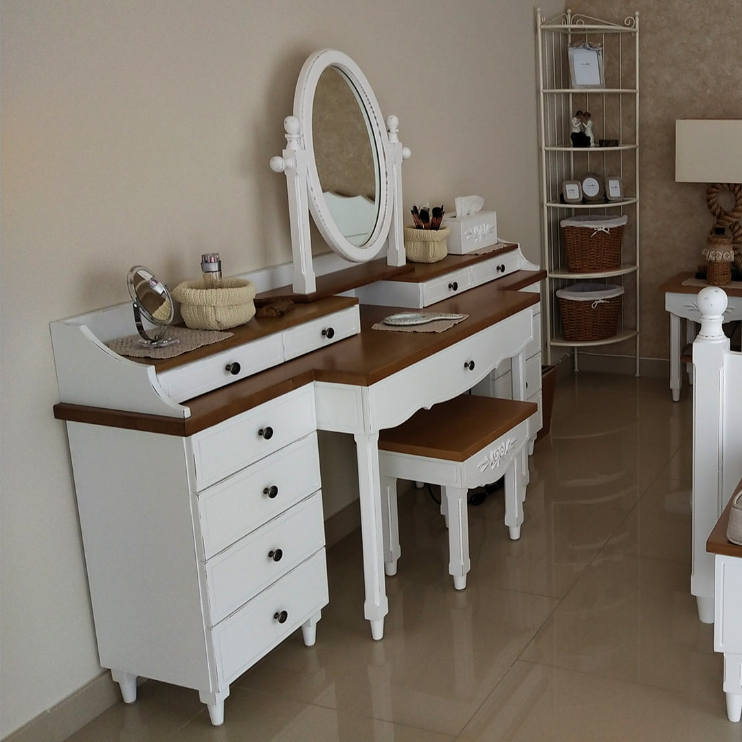 Romantic Dressing Table & Stool Set
