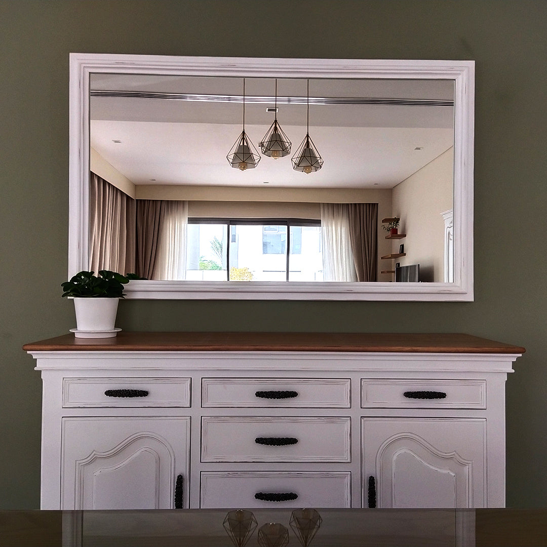 Romantic Sideboard & Mirror Set