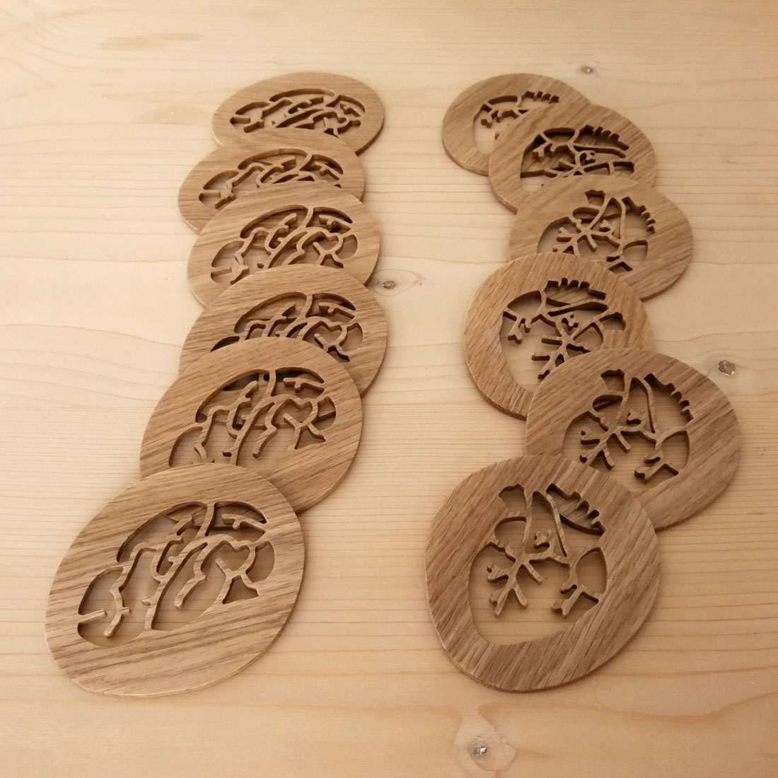 BRAIN AND HEART COASTERS