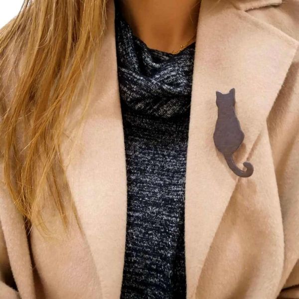 CAT (BROOCH - MAGNET)