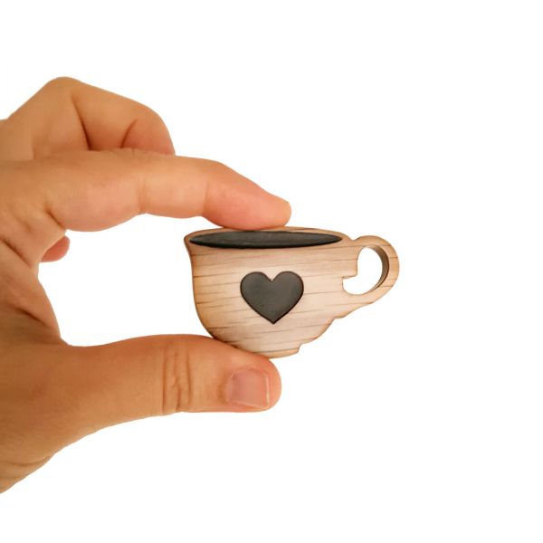 COFFEE CUP (BROOCH - KEY CHAIN - MAGNET)