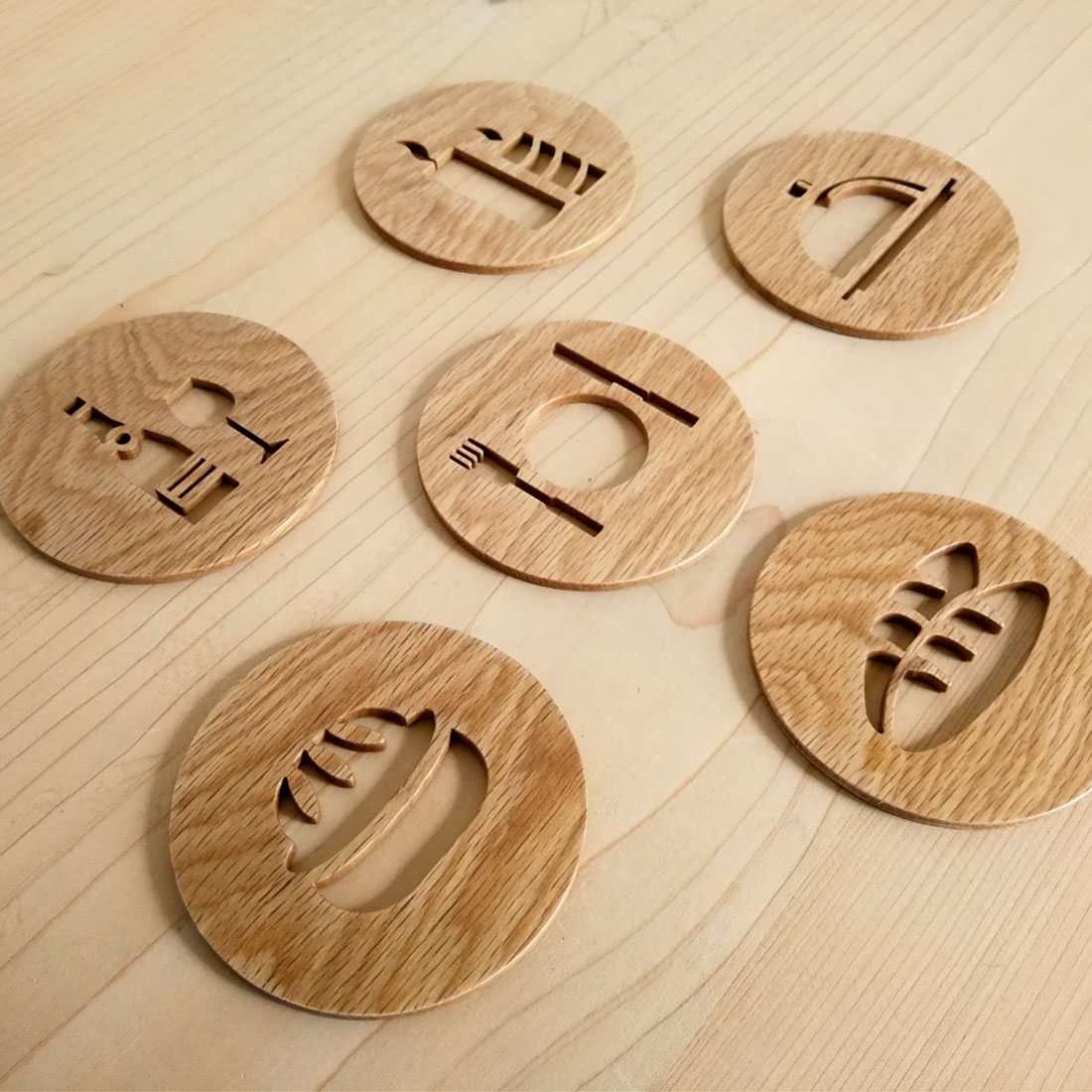 DINNER COASTERS
