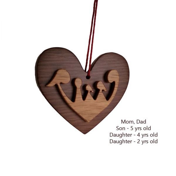 FAMILY HEART ORNAMENT