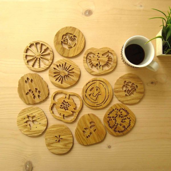 FRUIT & VEGGIE COASTERS