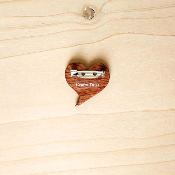 HEART (BROOCH - MAGNET)