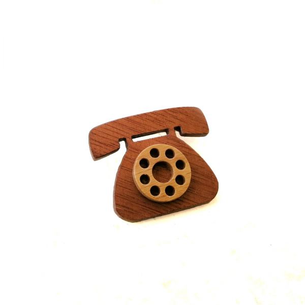 VINTAGE PHONE (BROOCH - MAGNET)