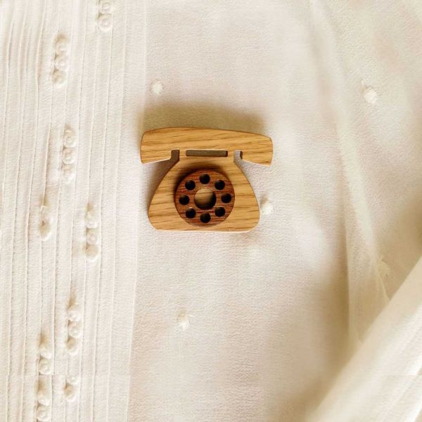 VINTAGE PHONE (BROOCH - MAGNET)