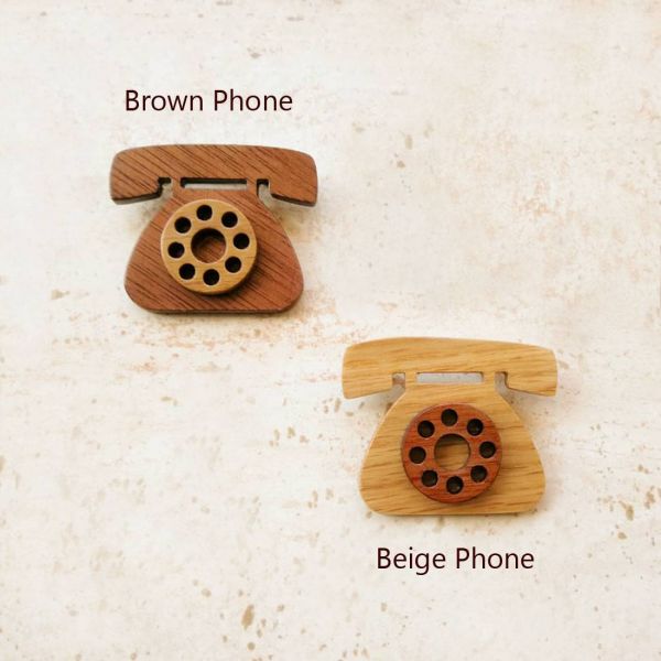 PHONE CALL SET (BROOCH - MAGNET)