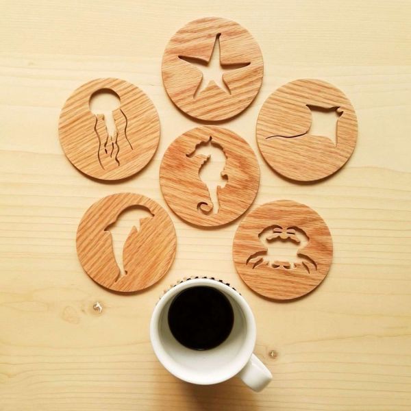 MARINE ANIMAL COASTERS