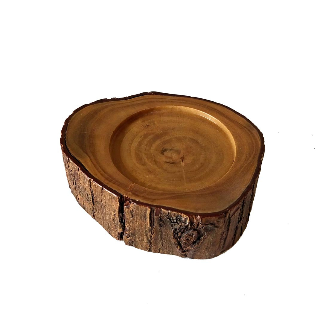 STUMP CANDLE PEDESTAL