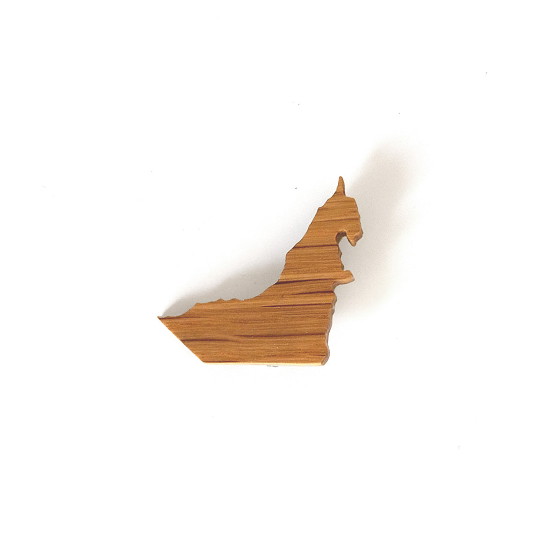 UAE MAP BEIGE BROOCH