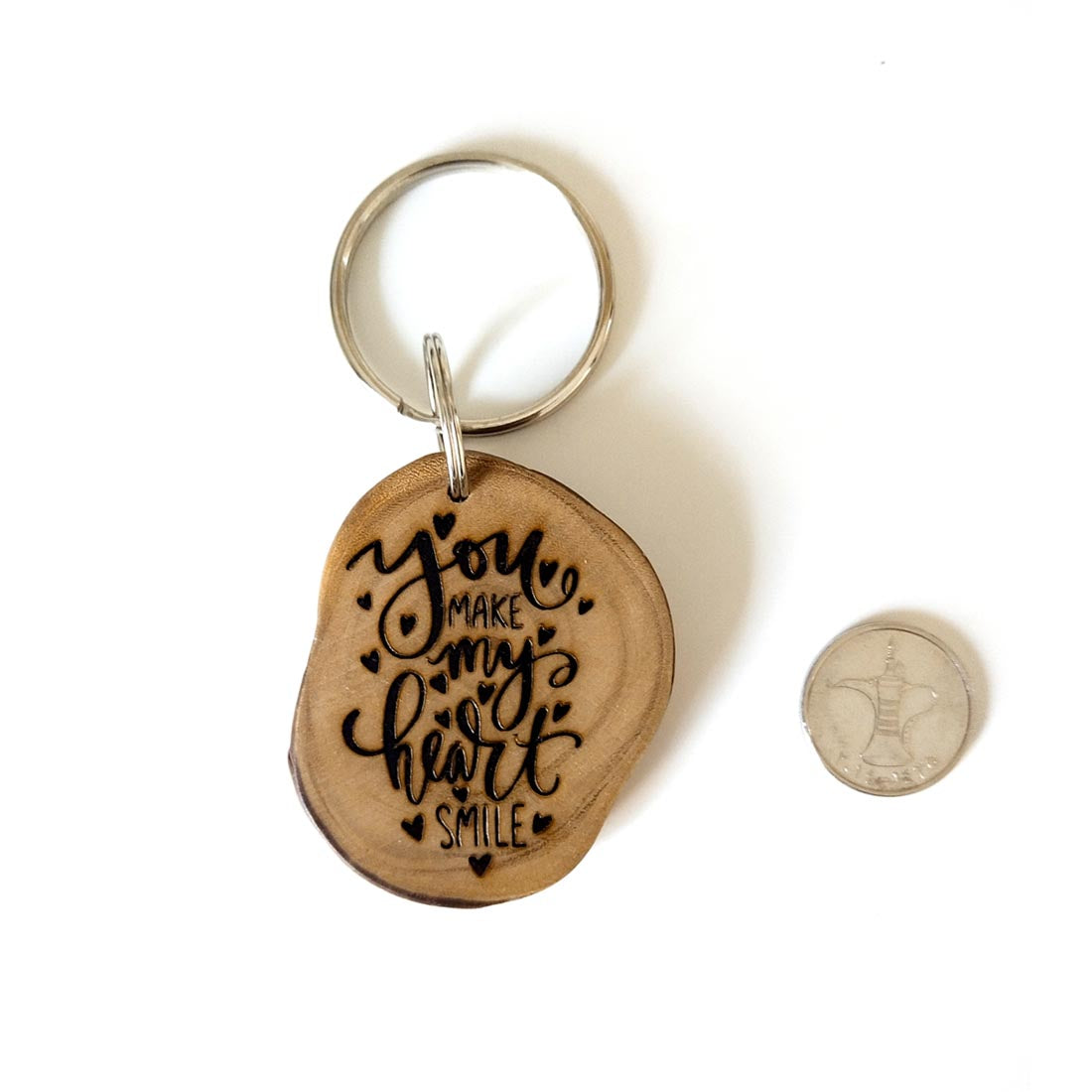 YOU MAKE MY HEART SMILE - KEYCHAIN